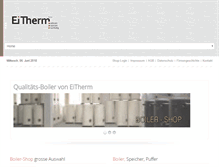 Tablet Screenshot of eitherm.ch